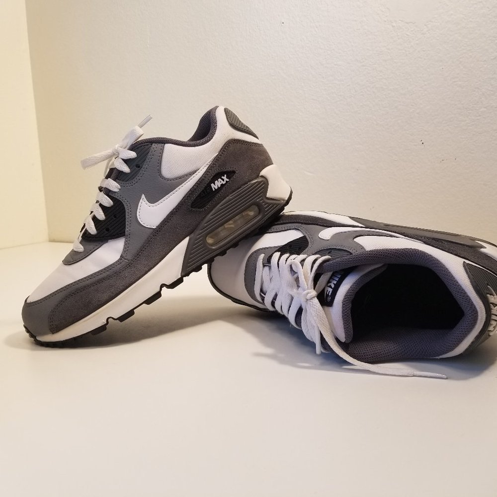 Nike AirMax 90 GS  (Dark Grey) Black/White/Grey